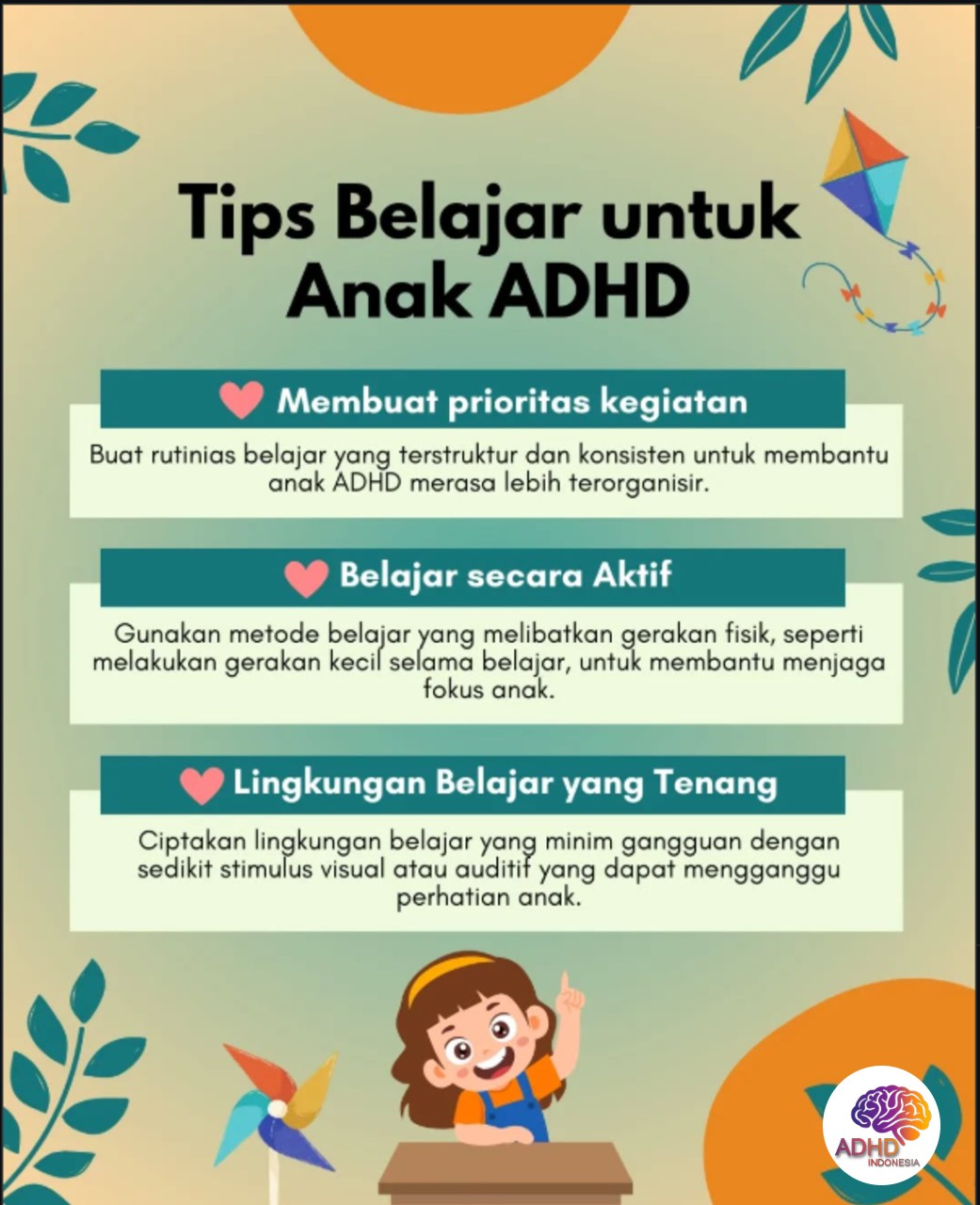 Strategi Belajar yang Cocok untuk Anak ADHD di Kabupaten Lamandau